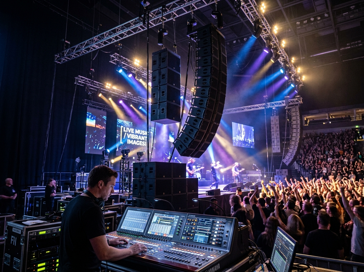 Professional konsert səs sistemi